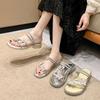 Summer new slippers women's outer wear beach shoes women's temperament with skirt sandals