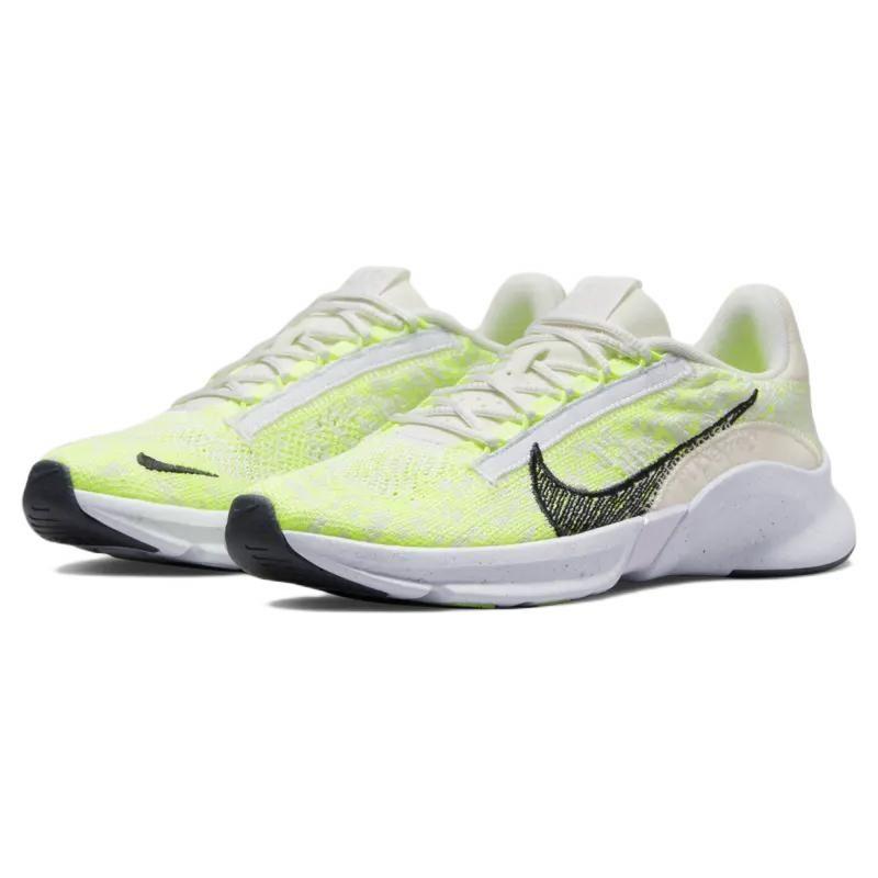 Nike  SuperRep Go 3 Flyknit Next Nature White Volt Women Sneakers Phantom Dark-Smoke-Grey DH3393-175