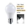 Human Body Sensing LED Light Bulb 220V 110V 12W 18W Smart Bulb Motion Activated ON/OFF Home Lights Lamp with Motion Sensor