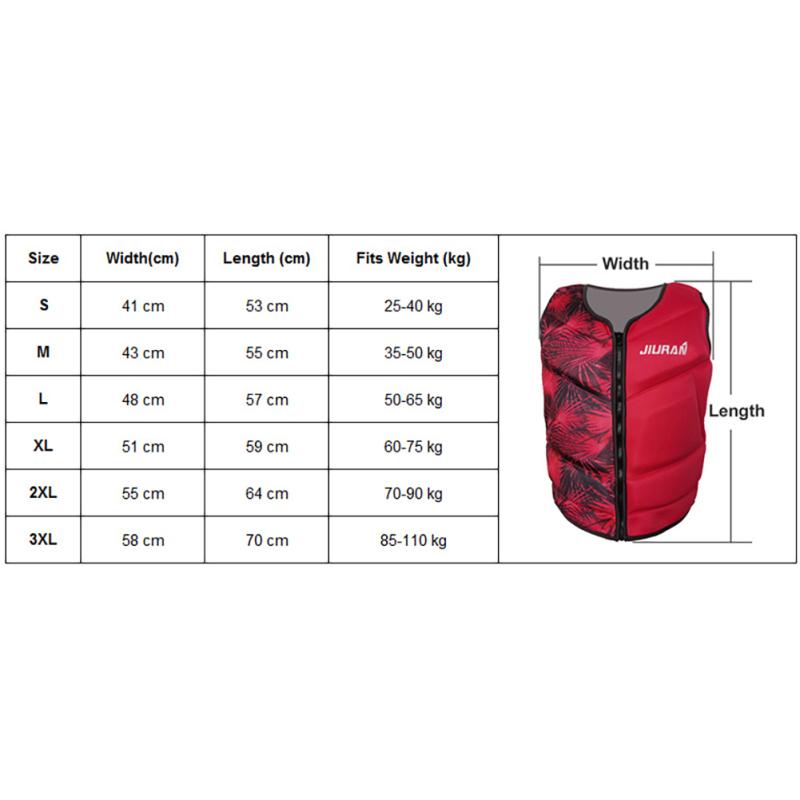 Giubbotto di Salvataggio di Sicurezza in Neoprene Portatile Leggero Galleggiabilità Giubbotto di Salvataggio Costume da Bagno Accessori per il Nuoto