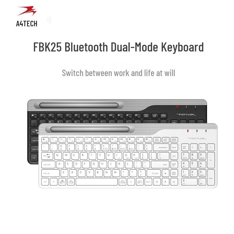 A4Tech FBK25 Dual-Mode Wireless Bluetooth Keyboard