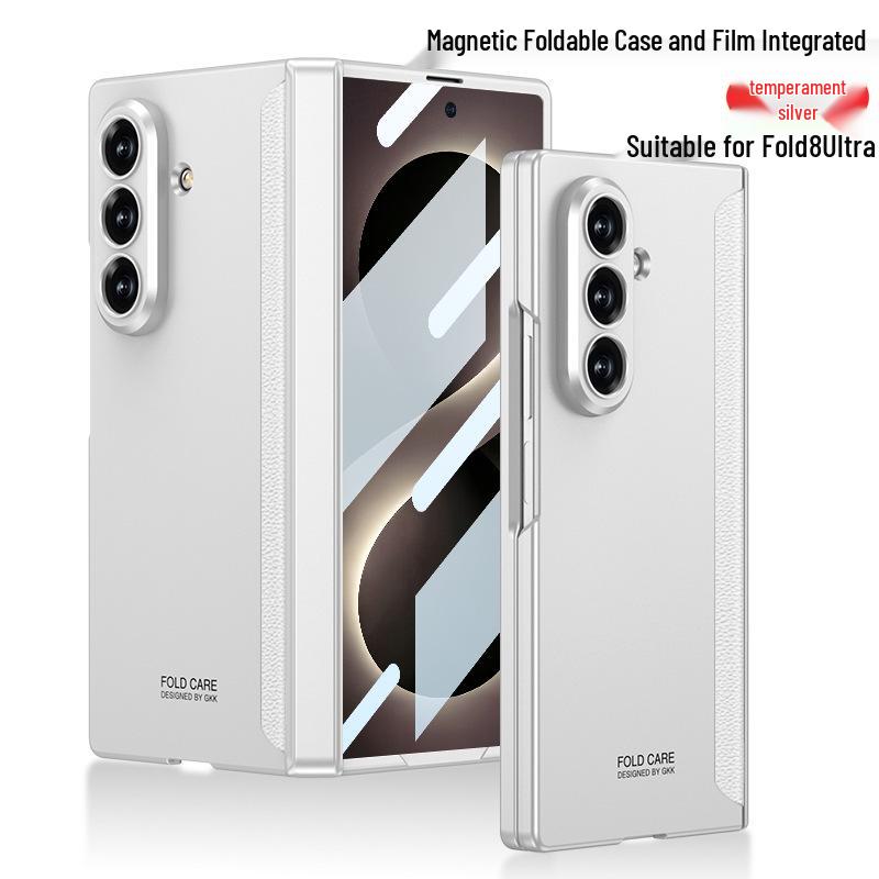 Samsung ZFold8Ultra Magnetic Leather Case with Hinge Protection, Full Coverage, Ultra-thin, Anti-drop