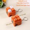 1/2Pcs 4 Button Brainrot Keychain Tung Tung Tung Sahur Sound And Light Toys Anime Stress Relief Keyring Toy Holiday Gifts