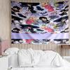Wednesday Print Tapestry, Backdrop, Easy Setup, Ideal for Bedroom, Office & Living Room, with Aesthetic Wall Hanging Decor.