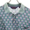 Arrow TOURNAMENT DiamondPattern Short Sleeve Polo Shirt M Men's Used