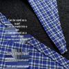 Silk Blue Plaid Bandana: Trendy Summer Triangle Scarf for Men & Women