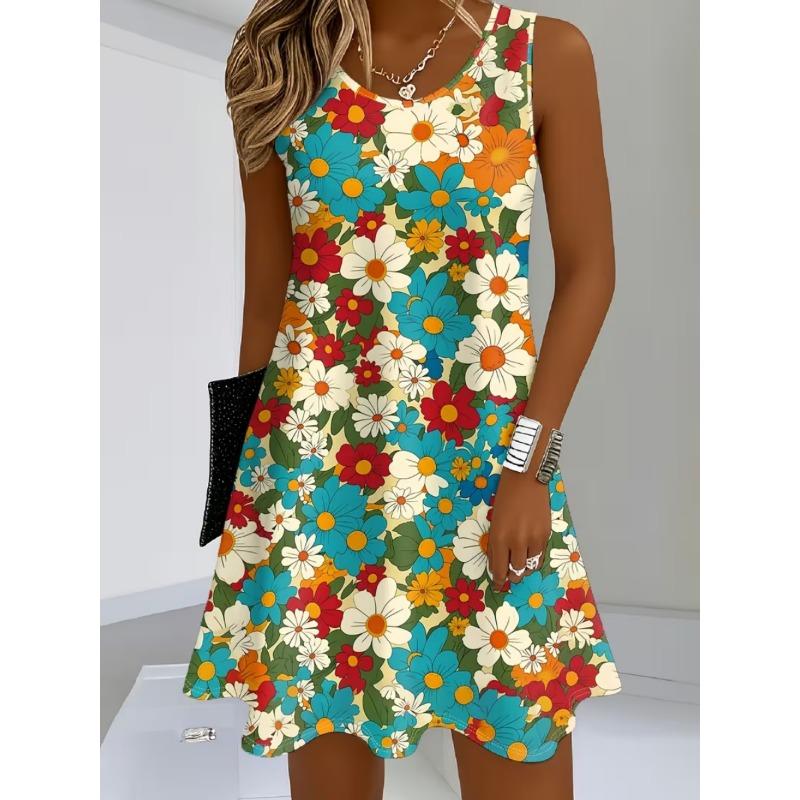 Spring and Summer Women's Sleeveless Dress