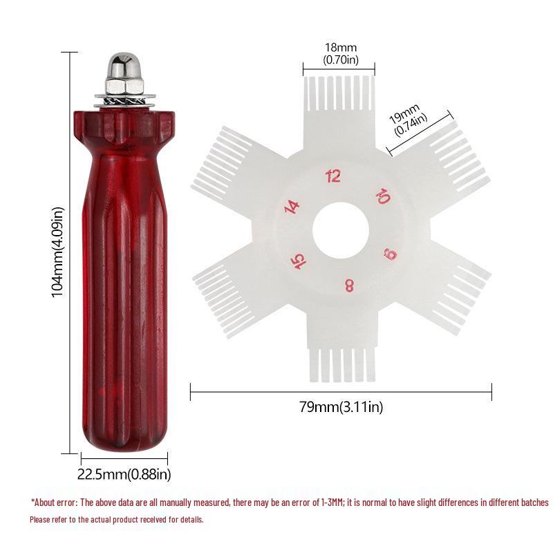 Air Conditioner Evaporator & Condenser Fin Comb and Brush Set