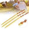8Pcs Outdoor Aluminium Alloy Trigone Tent Peg Stakes Accessory for Campinggolden