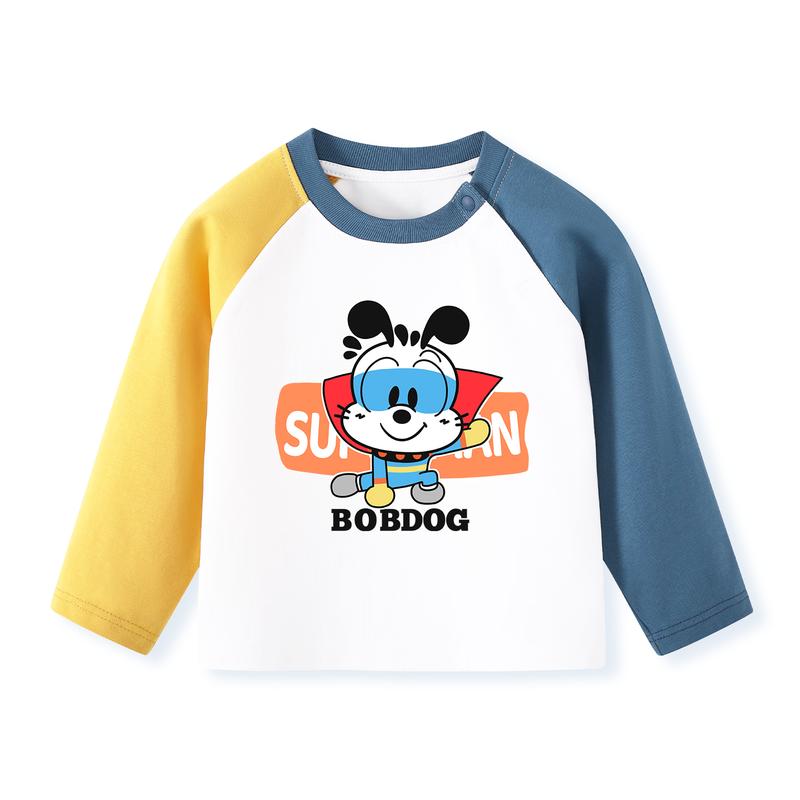 

Babudou Boys Antibacterial Color Block Long-Sleeve Tee 120