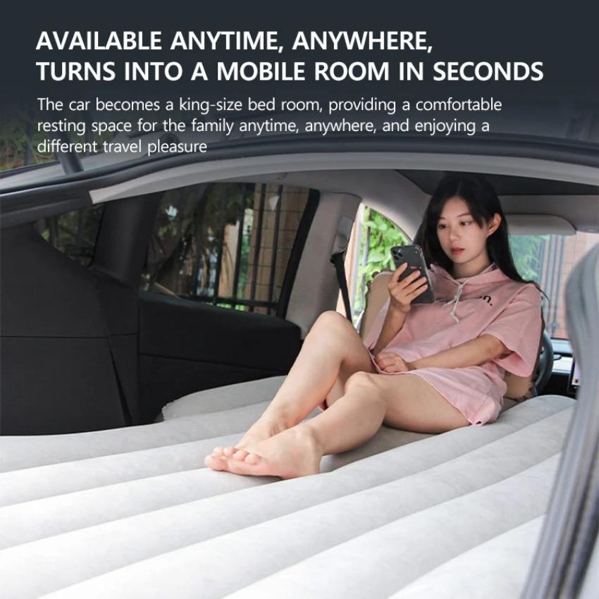 Car Inflatable Mattress for Tesla Model Y 2025-2026 Juniper with Air Pump Travel Outdoor Camping Car Trunk Air Mattress