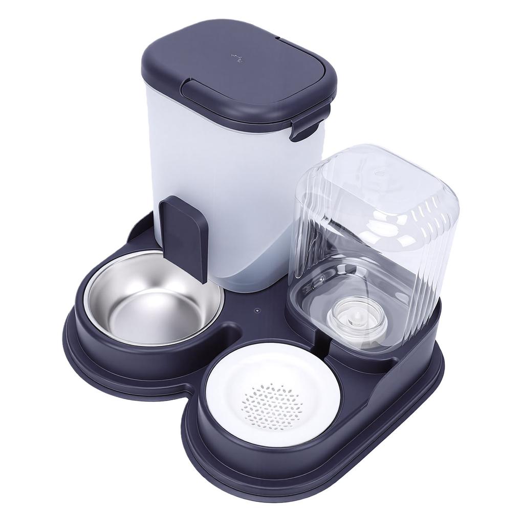 Automatic Dog Cat Feeder and Waterer Anti Slip Pet Food Water Dispenser for Small Medium Dog Cat Puppy Kitten