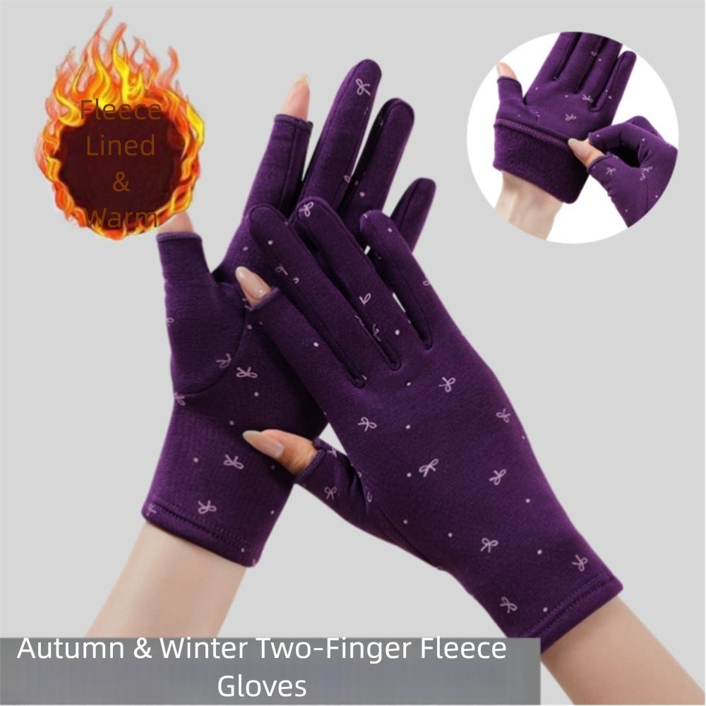 Lining Fleece Velvet  Mittens Warm Driving Gloves Fashion Women's Winter Gloves  Running