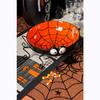 40 Inch Round Polyester Lace Table Topper Black Spider Web Halloween Tablecloth for Halloween