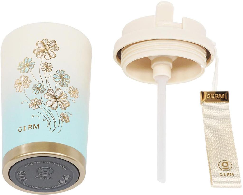 GERM Sparkling Design 500ml Tumbler 316 Stainless Steel Vacuum Insulated Keeps Drinks Hot or Cold Includes Lid Straw Dishwasher Safe Portable Mug