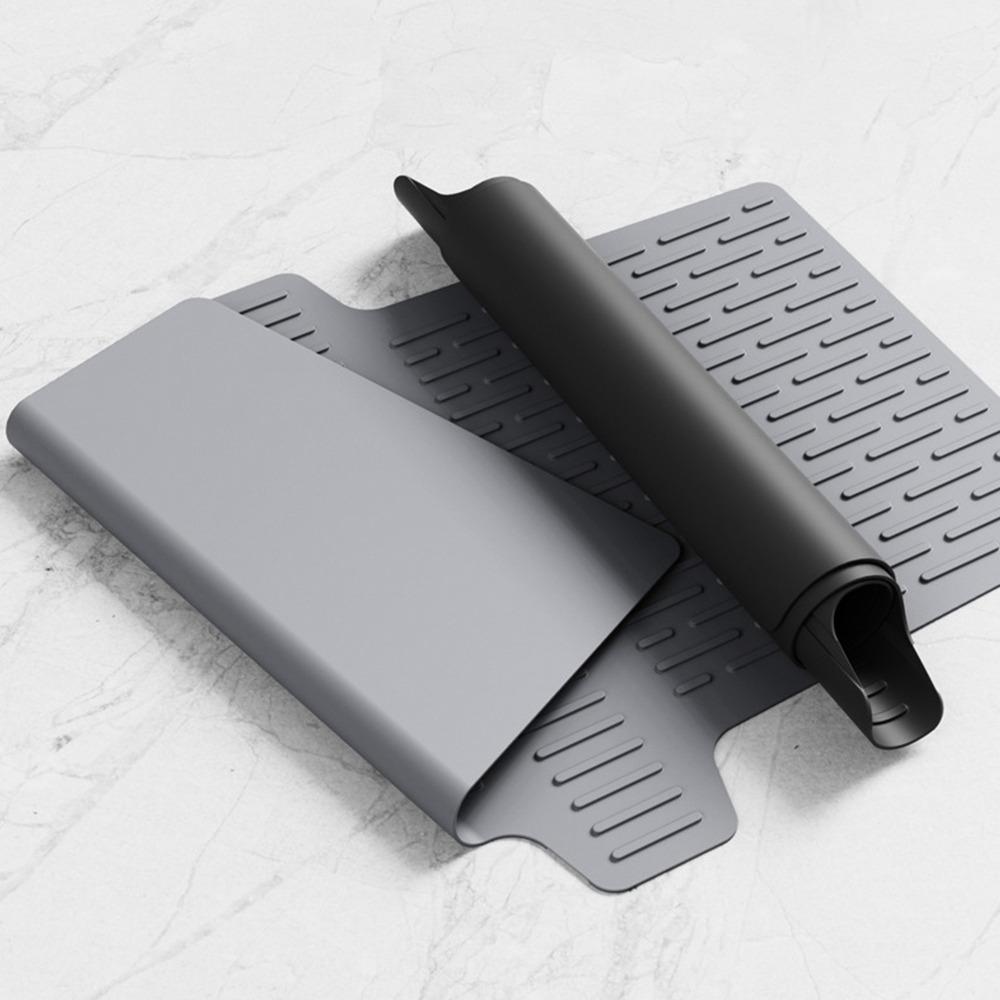 Grey/Black Kitchen Sink Protector Heat Resistant Divider Mat  Sink Protection