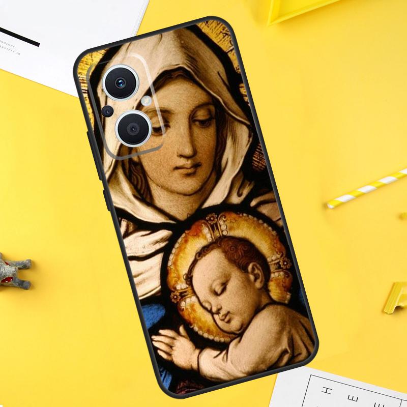 Holy Mother Virgin Mary Christian Cover For OPPO Reno 10 Pro 8T 2Z 4Z 5Z 4 5 6 7 8 Lite OPPO Find X6 X5 X2 X3 Pro Lite Case