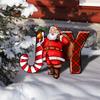 Christmas Santa Claus Stakes Xmas Garden Yard Signs Santa Claus Yard Art Outdoor Christmas Decorations for Lawn Door