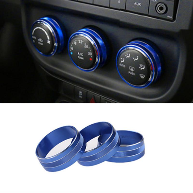 

Decorative AC Knob Ring for Jeep Wrangler JK/JKU 2011-18 Red [Air Conditioning Knob Single Price]