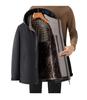 Men's Cotton Coat with Detachable Fleece Graphene Heating Hood