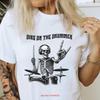 Dibs On The Drummer T Shirt Skeleton Rock Roll Music Funny Skull Bella Canvas 3001 Vintage Stretched Unisex Stylish
