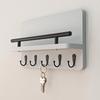 Wall Mounted Wall Hat Hanger Floating Shelf Coat Hook Save Space Clothes Storage Rack  Household
