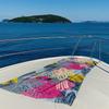 Abstract Floral Doodles Quick Drying Bath Towel Microfiber beach towel - light weight swimming camping  yoga beach out