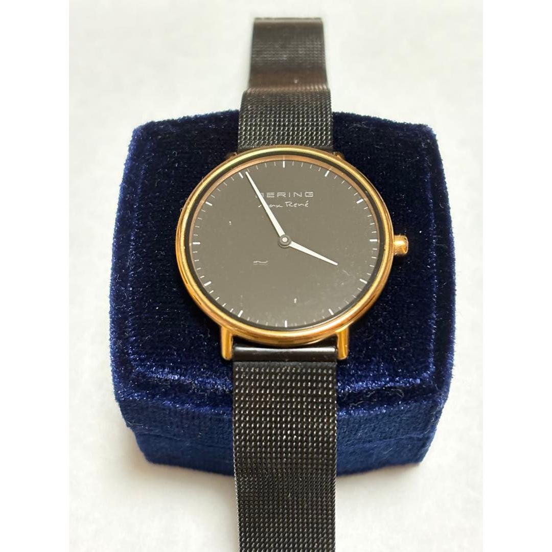 Used BERING Gray mesh manual winding watch *TicTAC limited model