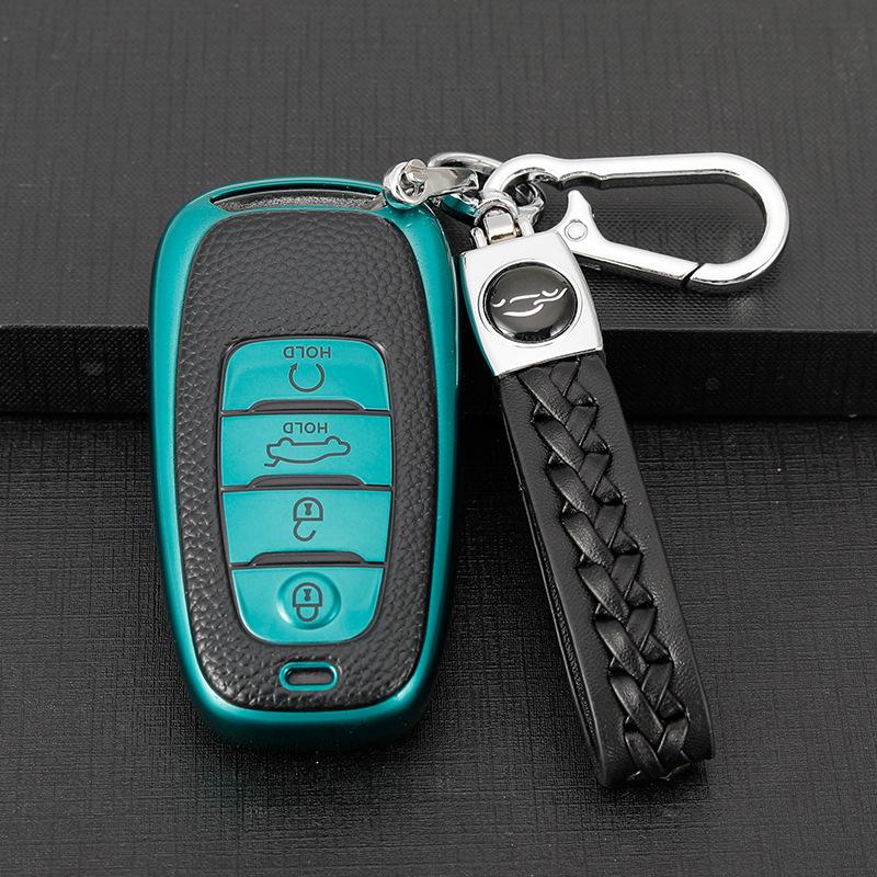 Car Key Case: Compatible with Hongqi H5, H9, E-HS9, H7, E-QM5 & HS5 Models