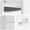 Wall Mounted Nightstand White 34.5 X 33 X 40 Cm Engineered Wood
