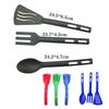 Children's 3-Piece Small Plastic Nylon Kitchenware Set: Slotted Spoon & Fork for Portable Travel & Camping