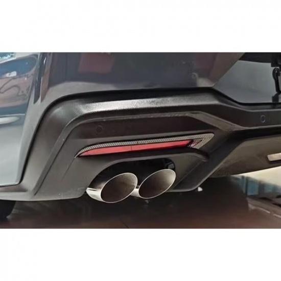 For Ford Mustang 2024 Carbon Fiber Exterior Car Rear Fog Light Lamp Strip Cover