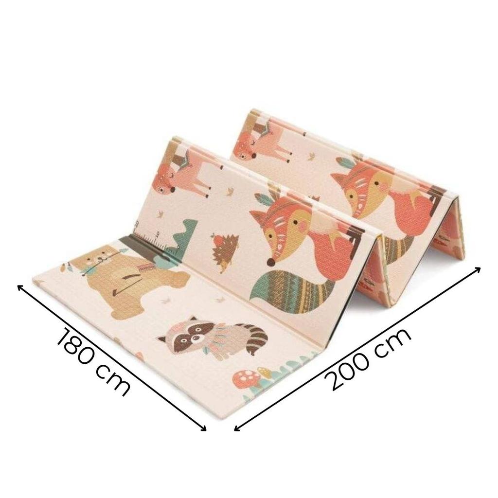 10 mm folding foam mat "Balloon flight" 200 x 180 cm