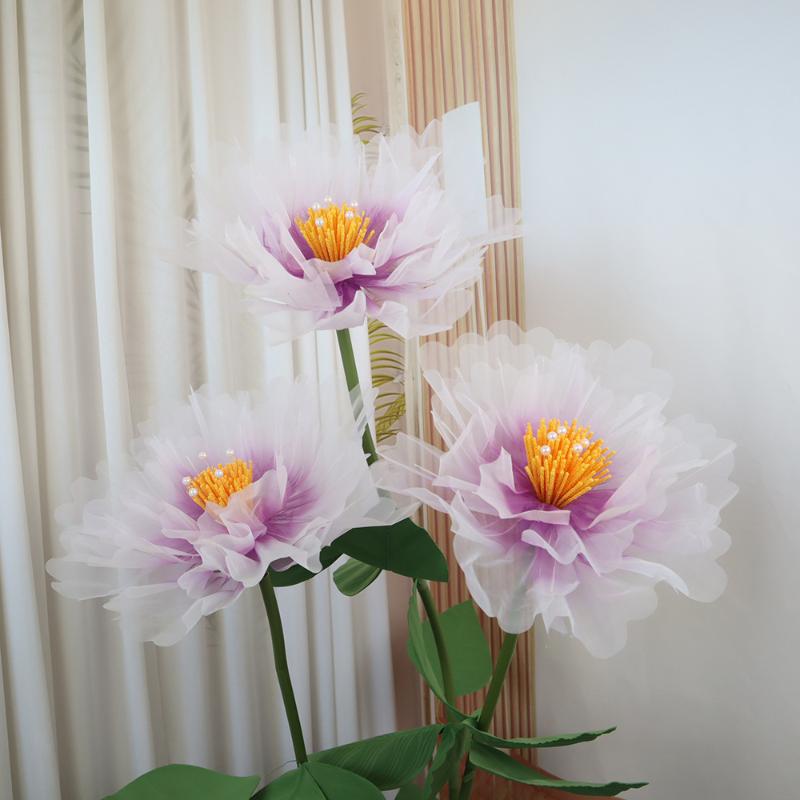 50Cm Artificial Realistic Peony Silk Large Flower Head Home Party Decoration Fake Flowers