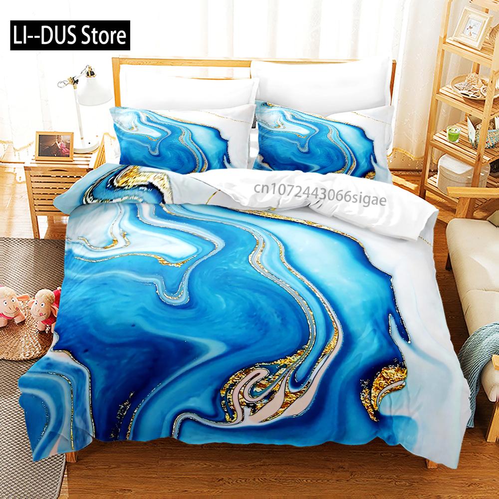 Queen King Full Size Luxury Bedding Set With Duvet Cover Bed Colorful Gradient Pattern For Ethnic Abstract Art Fashion Polyester