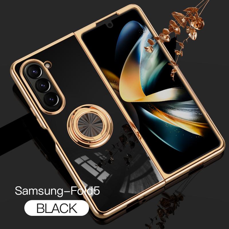 

Plating Silicone Case for Samsung Galaxy Z Flip 5 4 3 Z Fold 5 ZFold ZFlip Fold5 Fold4 Flip5 Flip4 Flip3 Cover with Ring Holder Z Flip 5