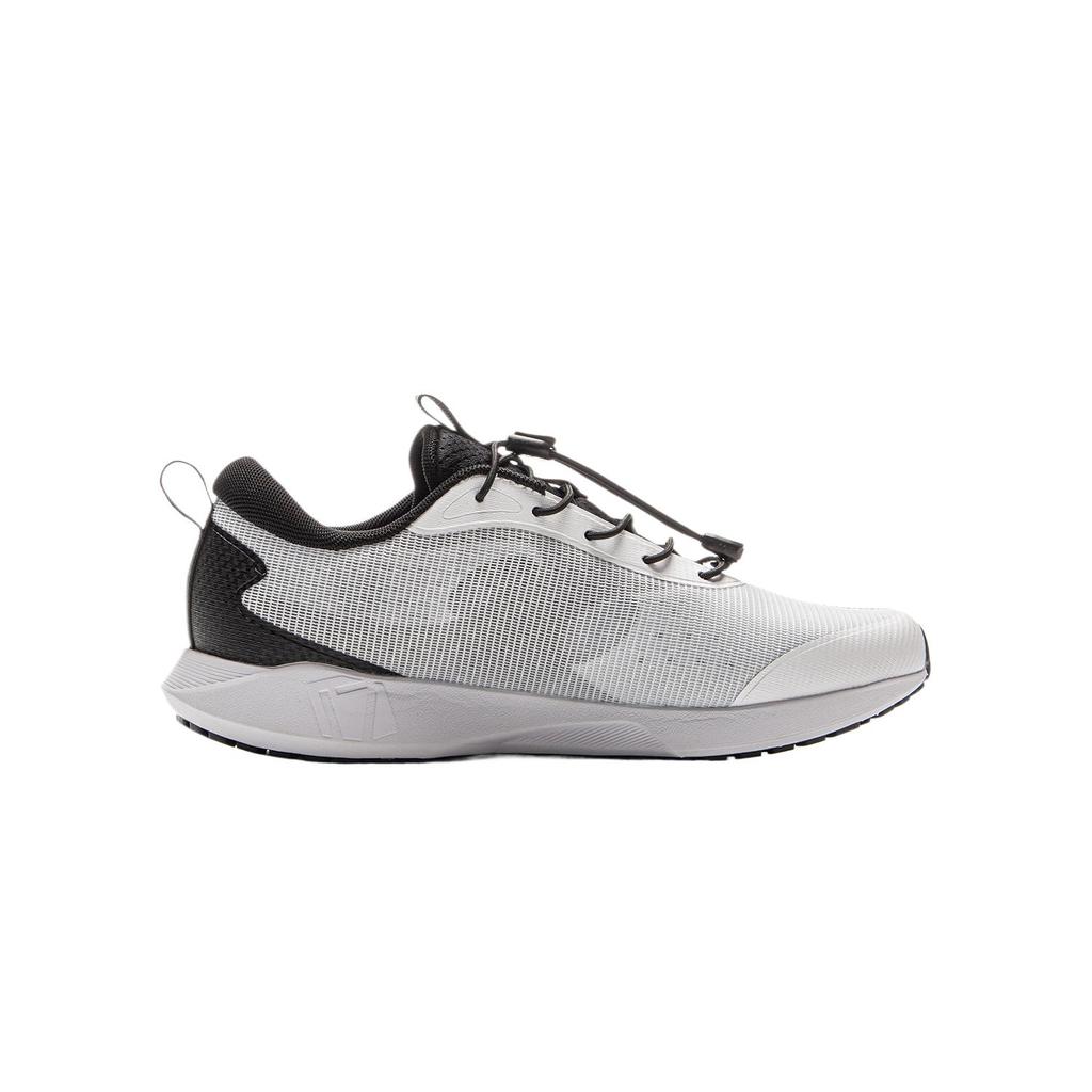 Li Ning Kids Running Shoes Fashion Comfortable Soft Versatile Shock Absorbing Wear Resistant Low Top Kids Sneaker Black White YKFV054-1