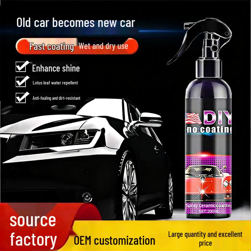 Nano Crystal Car Coating Spray for Paint & Glass - Special Wax Formula
