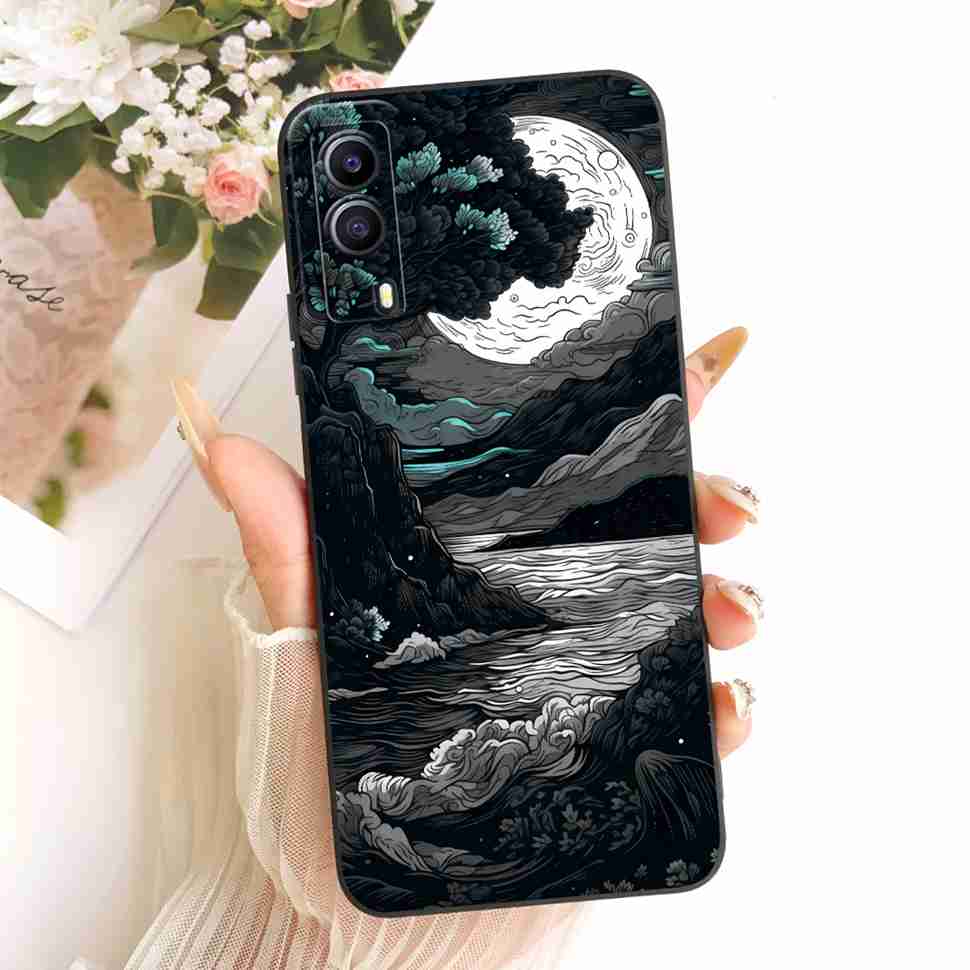 For Vivo Y53s 5G V2111A Case Printed Popular Cartoon Animals Silicone Back Cover For Vivo Y 53S 5G V2058 6.58" Phone Cases Capa