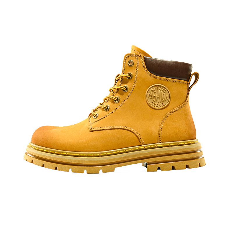Men s 2023 Retro American Martin Motorbike Boots - Thick-Soled British Style Work Boots for Autumn/Winter 37