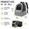 Expandable Pet Backpack Carrier Breathable Mesh Cat Dog Travel Bag Lightweight Expand Side Space Portable Outdoor Pet Knapsack