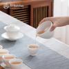 Nanshan Mr. White Porcelain Kung Fu Tea Set - Bell Design