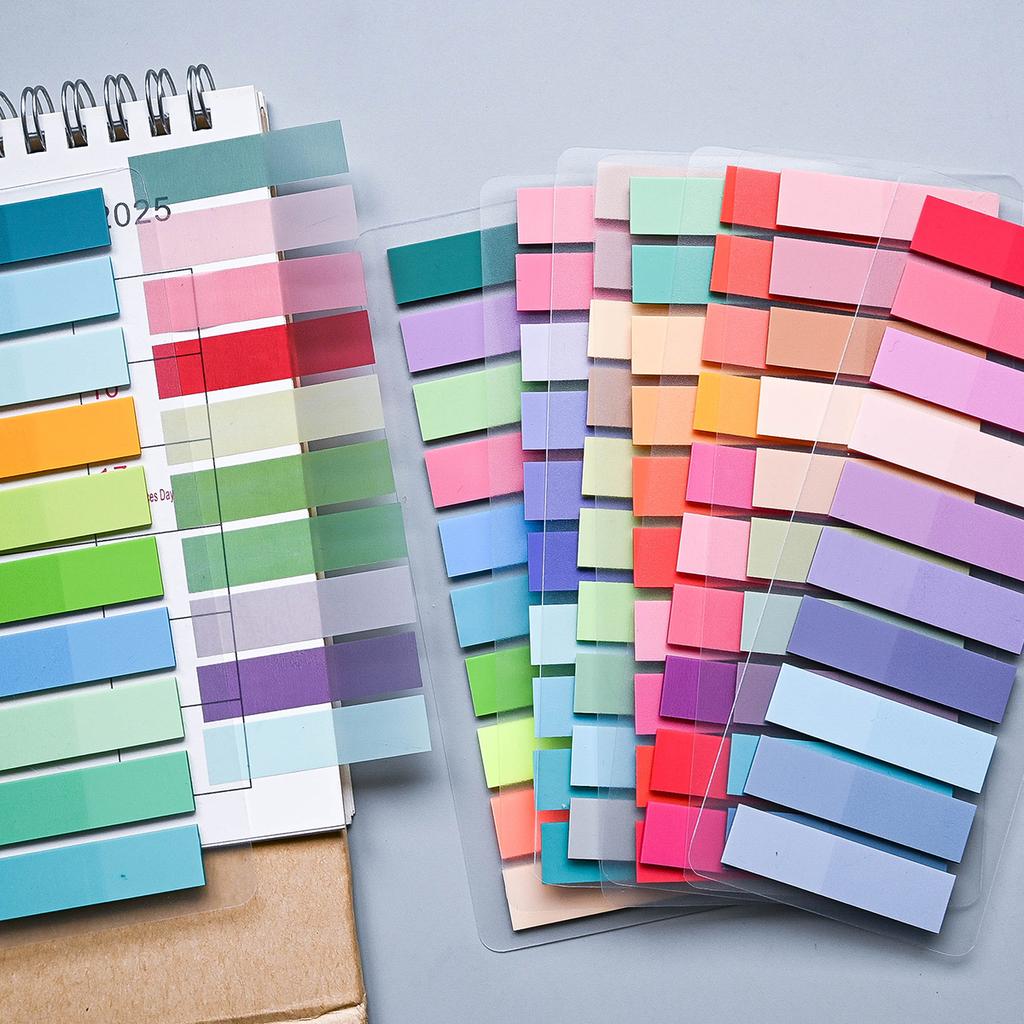 200-4200Pcs Transparent Colorful Index Creative Memo Pads Office School Stationery Self-Adhesive Stickers Sticky Note Pads
