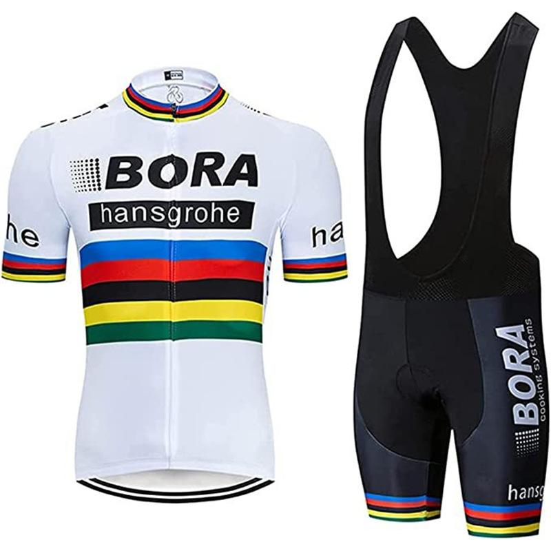 Set esclusivo transfrontaliero di abbigliamento da ciclismo BORA, maglie a maniche corte e pantaloncini, l'abbigliamento da ciclismo è personalizzato dai produttori per renderlo popolare su Amazon