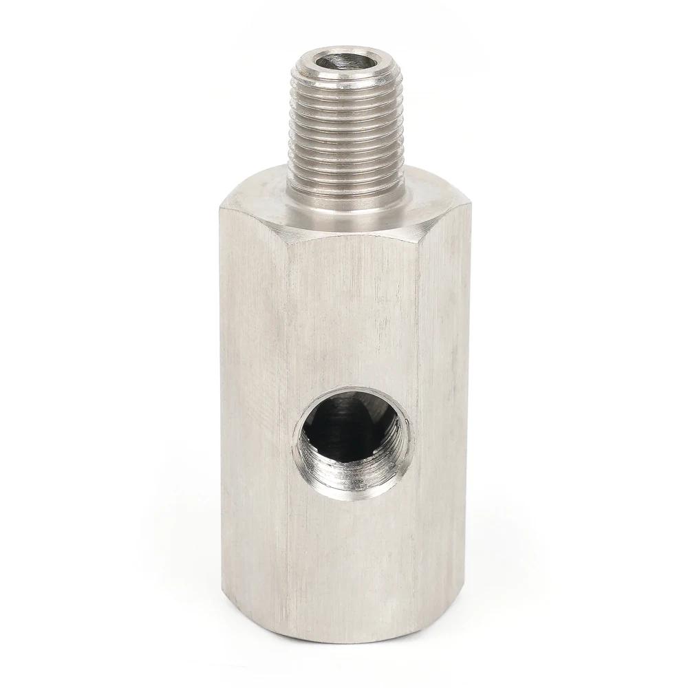 Neuer Seitenloch-Öldruckschalter-Stecker 1/8 NPT Buchse auf 1/4NPT 1/8NPT 1/8BSPT M10 M12 M14*1.5 Zuleitungsleitung Messgerät T-Stück Adapter