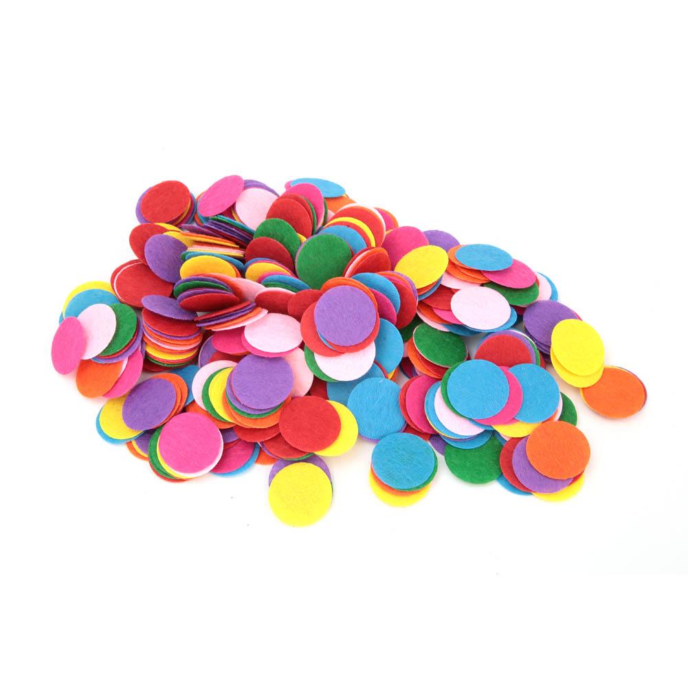 Felt Round Shape Pad Sprinkles Party Wedding Table Decoration DIY Accessory