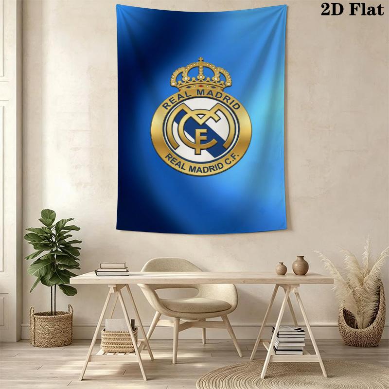 Real Madrid Cf Legacy Gold Blue Bedding 1 Duvet Cover 2 Pillowcase Without Core Soft And Comfortable Bedding Set Duvet Cover And Pillowcase