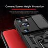 KEYSION Shockproof Armor Case for Huawei P60 Pro Slide Camera Lens Protection Ring Stand Phone Back Cover for Huawei P60 P60 Pro