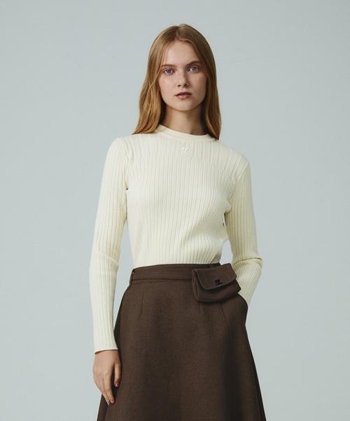 LINE STUDIO ONE Embroidered Point Ribbed Knit Jkponk0100