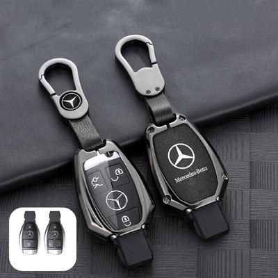 For Benz CrsC1Car Key Case Cover For Mercedes Benz A B C E Class GLS GLA GLK GLC CLS CLA AMG W204 W205 W212 W463 W176 Car Key Case Accessories RP1